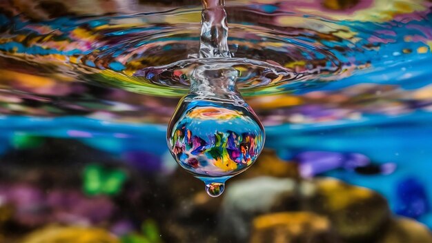 Gotas en el agua