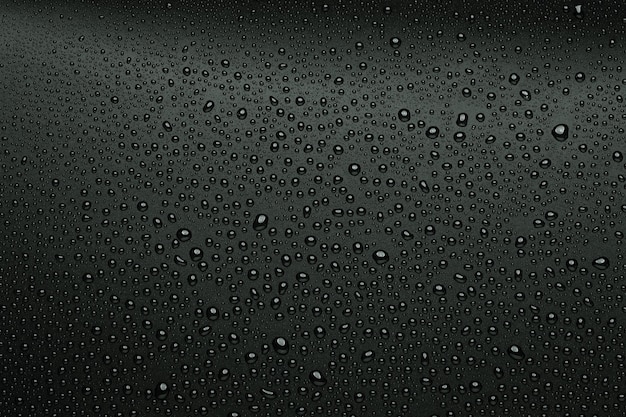 Gotas de água em fundo preto