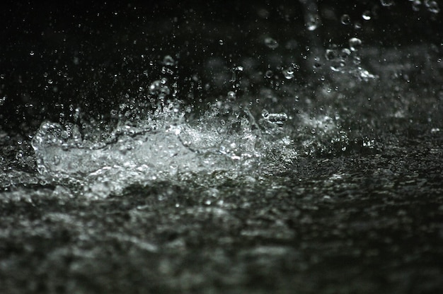Foto gotas de água gotas de chuva levitam