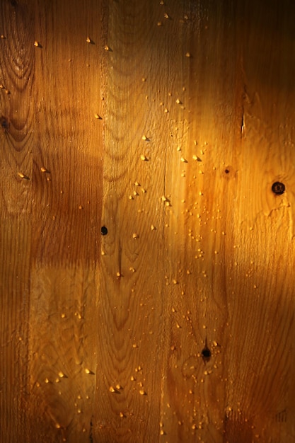 gotas de água no parquet de madeira