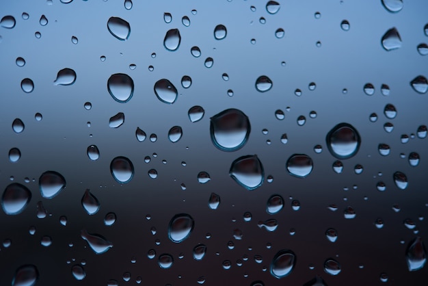 Gotas de chuva em uma janela