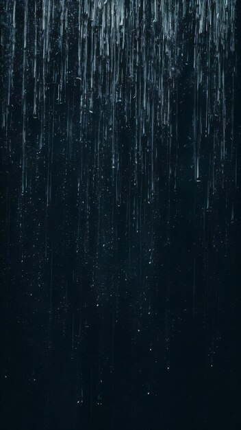 Gotas de chuva isoladas em fundo escuro