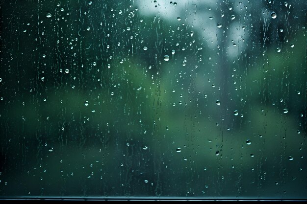 Gotas de chuva na janela geração de IA