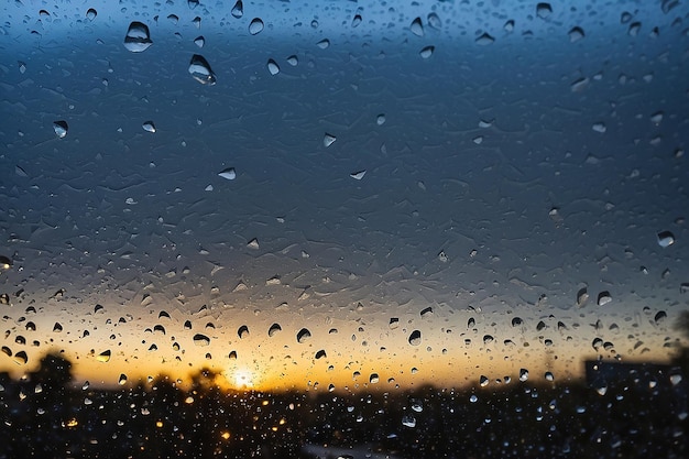 Foto gotas de chuva na janela