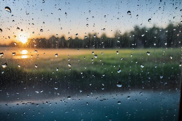 Foto gotas de chuva na janela