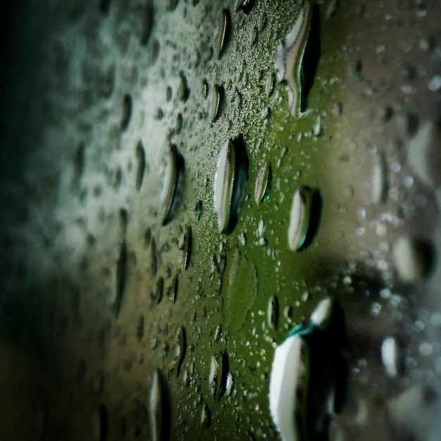 Foto gotas de chuva na superfície