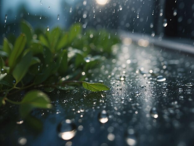 Foto gotas de chuva numa janela de vidro