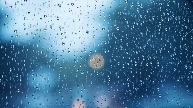 Gotas de lluvia abstractas en la ventana