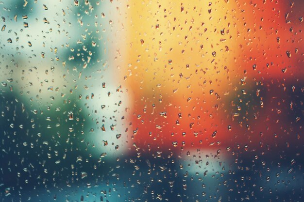 Gotas de lluvia sobre una ventana