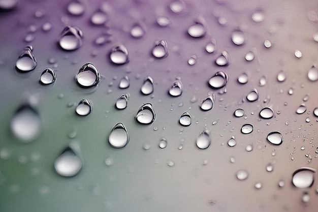 gotas de lluvia en un vaso cerrar arriba gotas de agua en un vidrio cerrar arriba gotitas de agua en la superficie del vidrio con ra