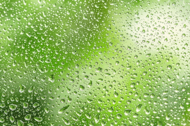 Gotas de lluvia en la ventana, fors