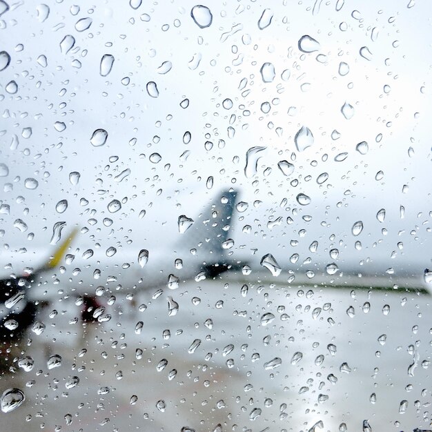 Gotas de lluvia en la ventana