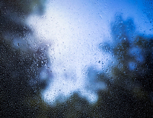 Foto gotas de lluvia en ventana