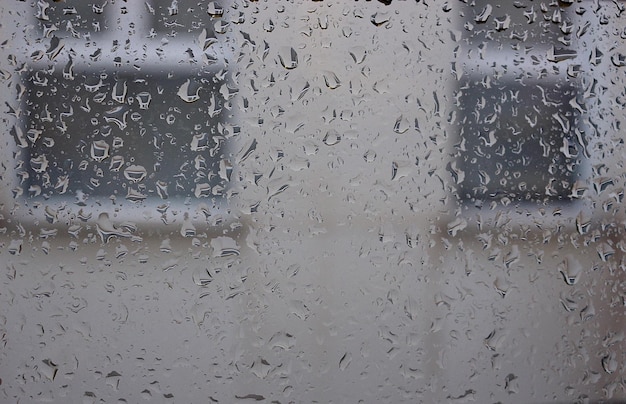 Gotas de lluvia en la ventana