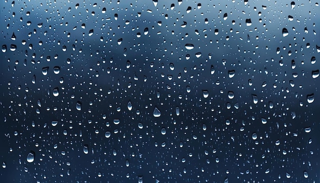 Foto gotas de lluvia en un vidrio de ventana