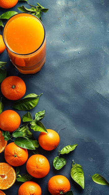 Gotas refrescantes de vitalidade brilham incorporando a energia vibrante e o sabor puro do suco de laranja.
