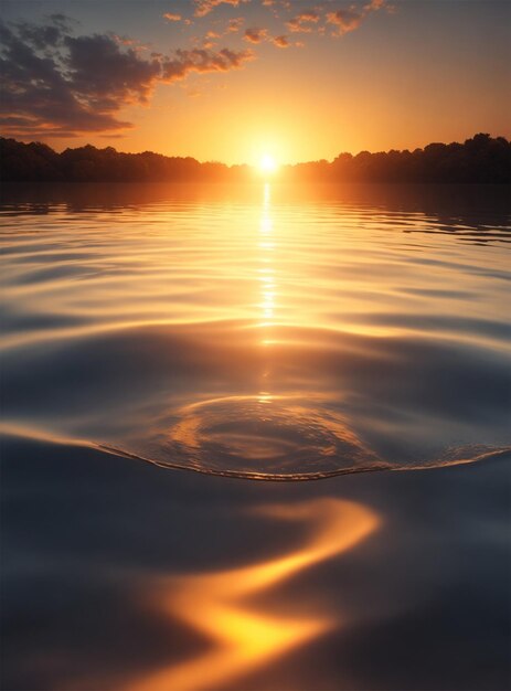 Gotas de sol en el agua