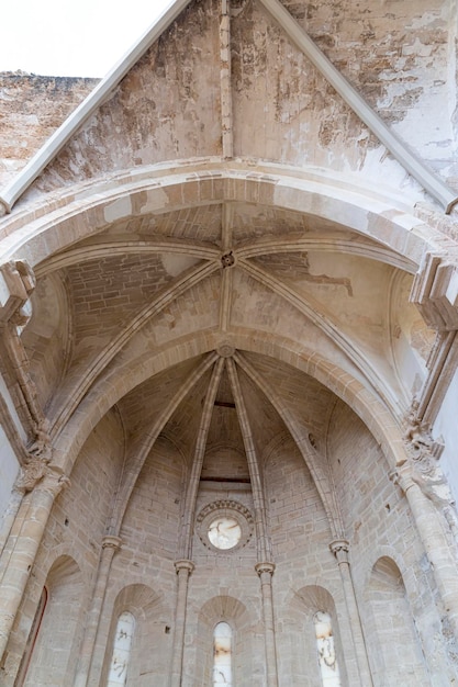 Gotische Apsis und Altar im Monasterio de Piedra