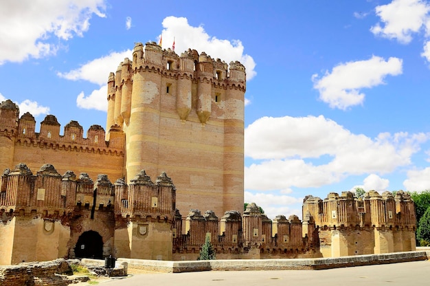 Gotische Burg im Mudéjar-Stil von Coca in Segovia