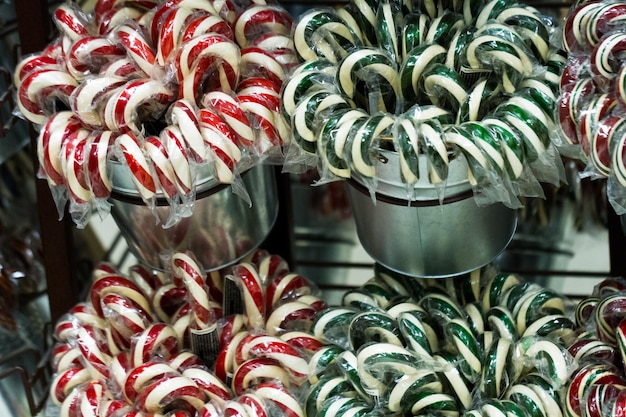 Gourmet-Hartbonbons für die Weihnachtsfeiertage.