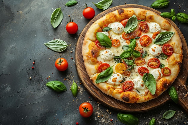 Gourmet-Pizza mit frischer Mozzarella