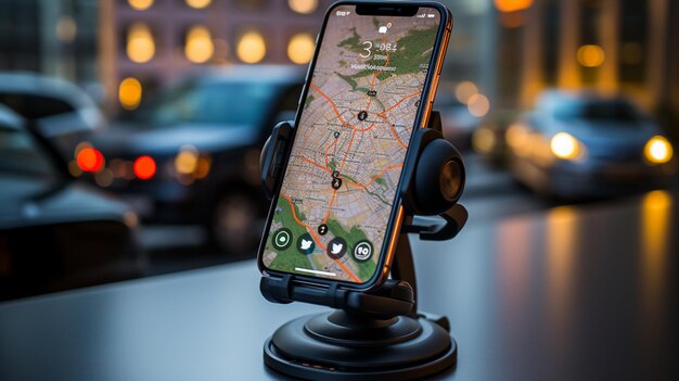 GPS-Navigationssystem mit Smartphone