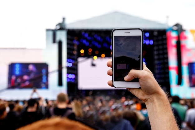 Grabación de video en un teléfono móvil