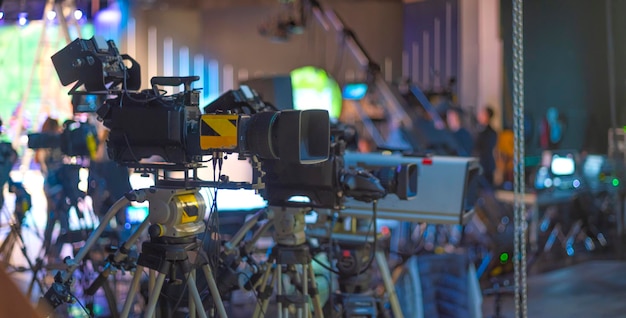 Grabando un concierto en la televisión