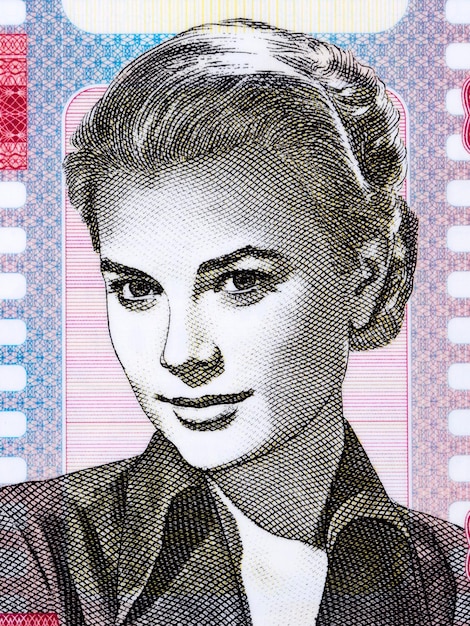 Grace Kelly ein Porträt aus Geld