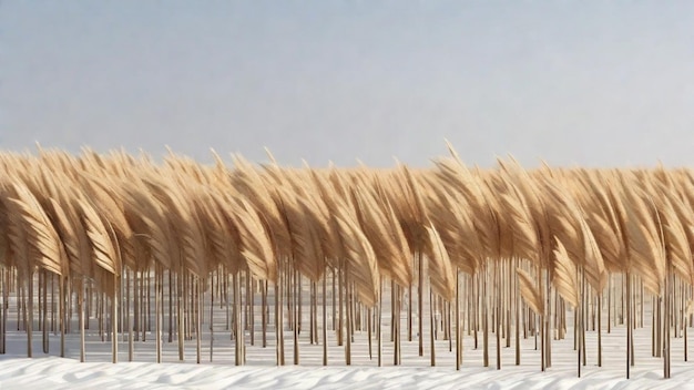 La gracia de las pampas en el viento