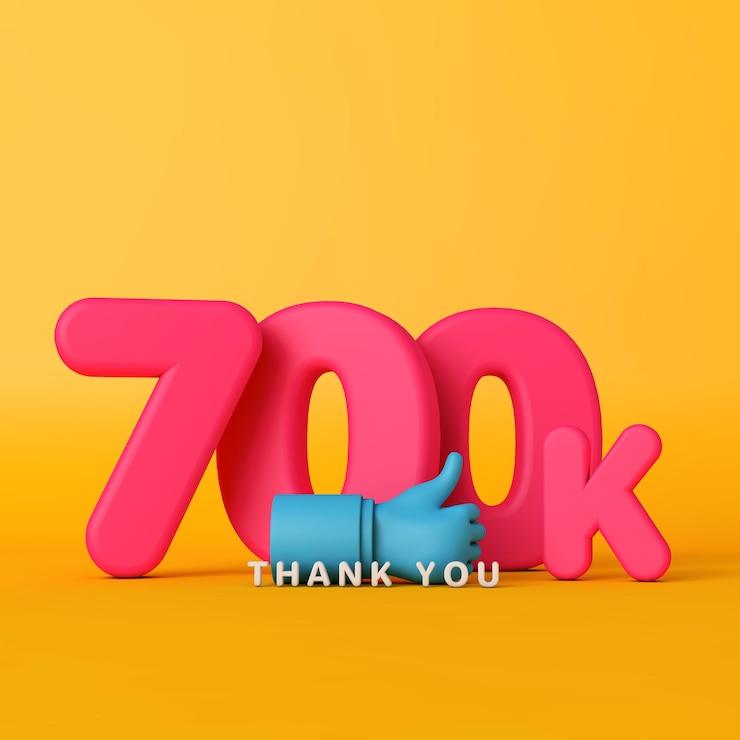 Foto gracias mil seguidores banner de redes sociales d renderizado