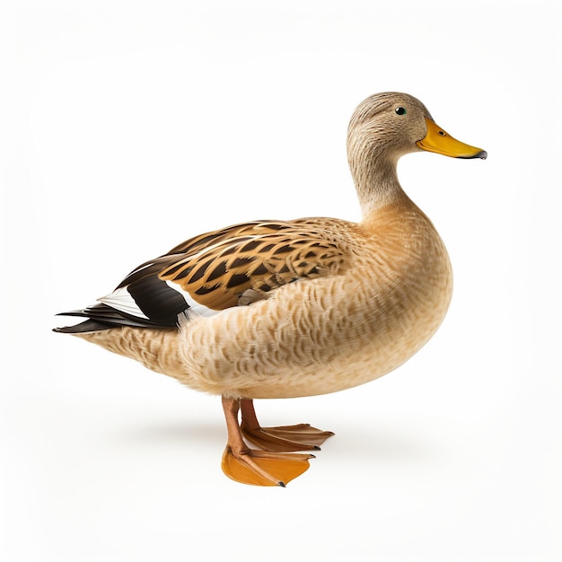 Foto la graciosa belleza de las aves sobre un fondo blanco