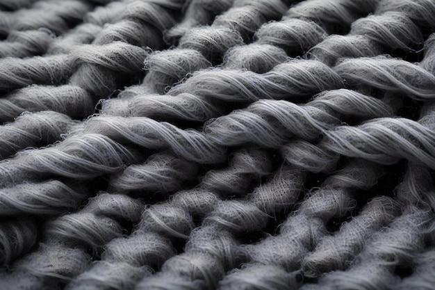 Grade de lã molhada cinza