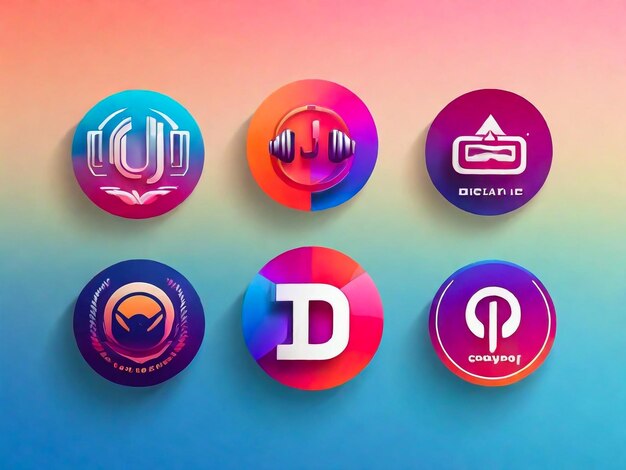 Gradient-DJ-Logo-Sammlung