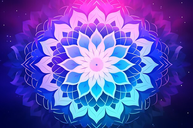 Gradient-Mandala-Hintergrund