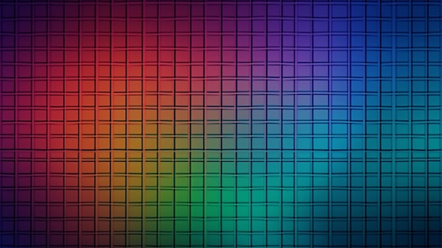 Gradiente abstracto de bellas artes cuadrícula multicolor fondo generativo de IA