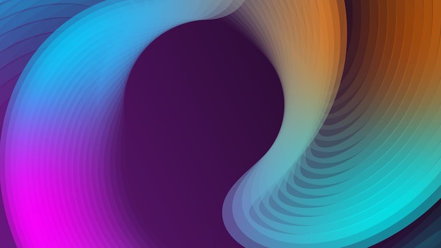 Gradiente abstracto de fondo colorido con ondas