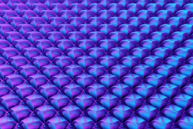 Gradiente abstrato e padrão de listras geométricas Ilustração 3D de padrão roxo linear