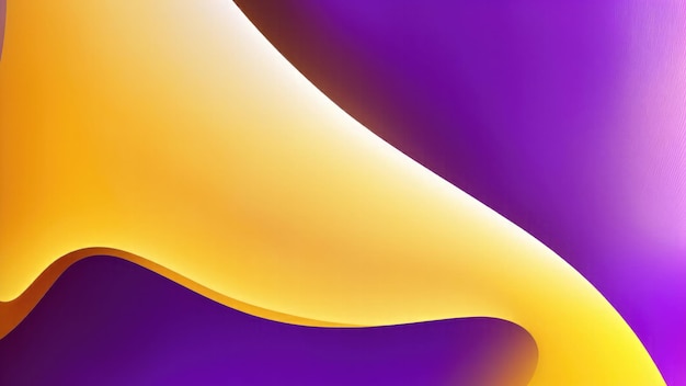 Gradiente amarillo y púrpura líneas curvas fondo abstracto