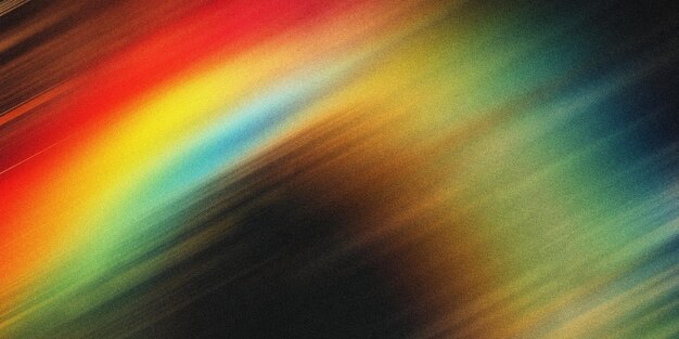 Gradiente de arco iris dinámico y vibrante con una textura de ruido rayada que ofrece un llamativo y colorido