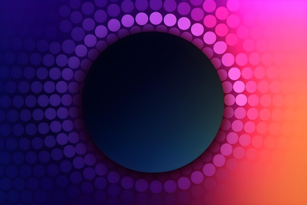 Foto gradiente de círculos de colores de fondo papel tapiz abstracto simple