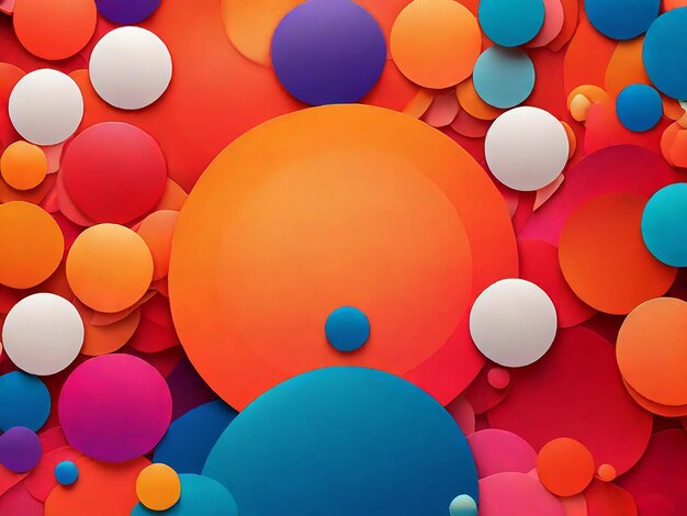 Gradiente círculos coloridos fondo simple papel tapiz abstracto