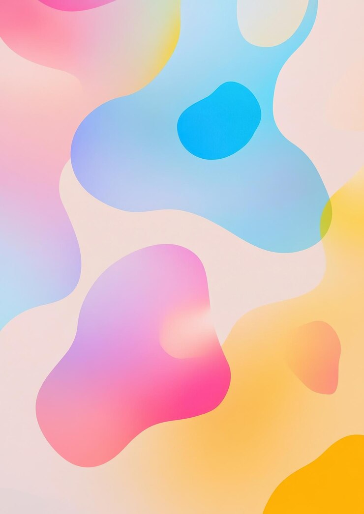 Foto gradiente de color abstracto transición de color suave patrón de geometría orgánica de fondo