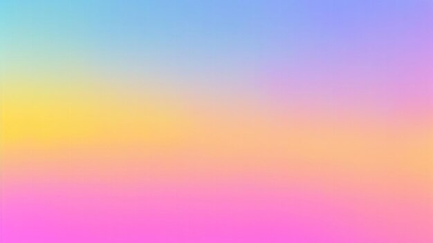 Gradiente de color borroso Fondo de gradiente de color rosado amarillo y azul granulado