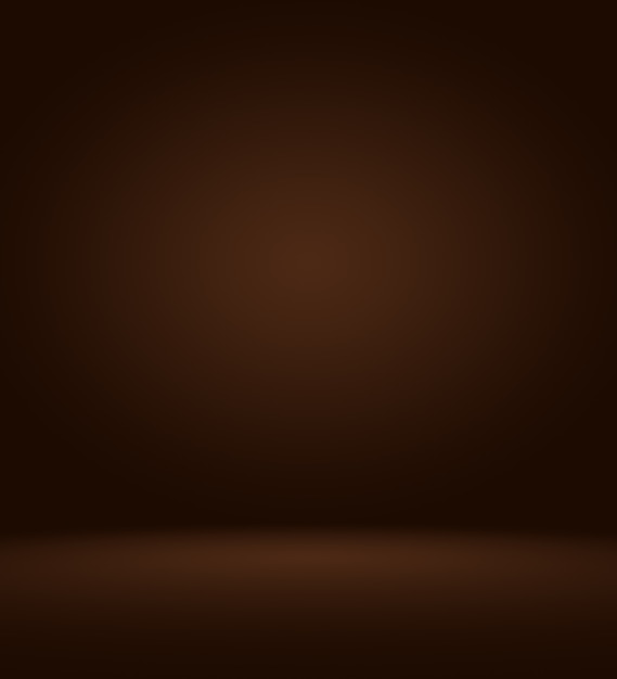 Foto gradiente de color marrón oscuro y marrón de lujo abstracto con viñeta de borde marrón, telón de fondo de estudio - así utilizarlo como fondo de fondo, tablero, fondo de estudio
