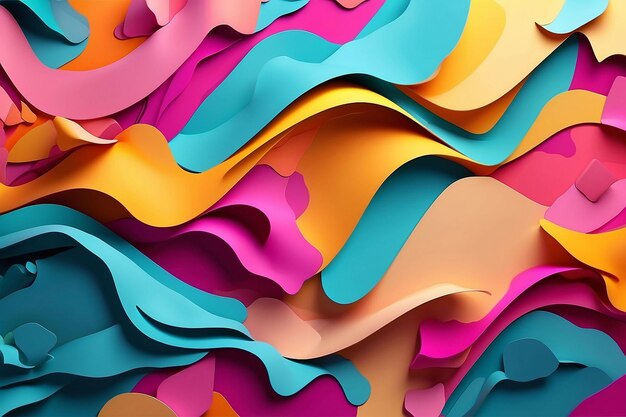 Gradiente colorido abstrato formas coloridas fundo