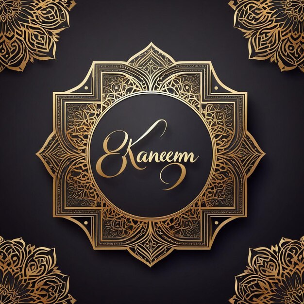 Foto gradiente de fundo de ramadan kareem