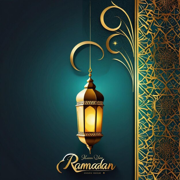 Gradiente de fundo de Ramadan Kareem