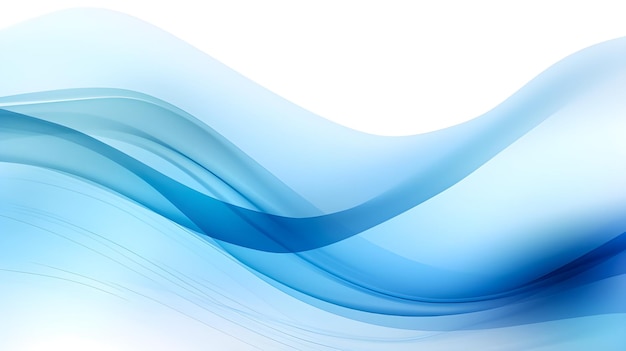 Gradiente de ondas azuis com sombra branca para desktop