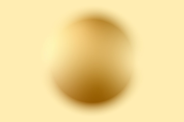 Gradiente dorado bola borrosa fondo abstracto